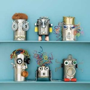 Robots con latas