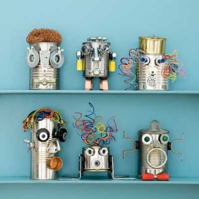 Robots con latas