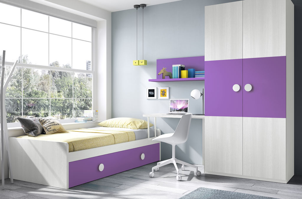 Habitaciones juveniles: Un mundo de color para los niños