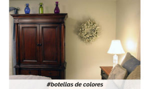 Tips para decorar el dormitorio principal de tu hogar botellas de colores