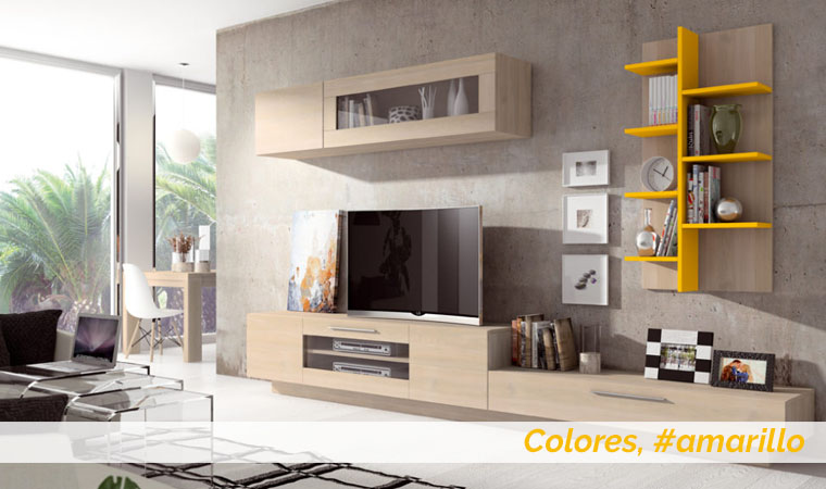 Tendencias en la decoración del mobiliario de tu hogar este otoño 2016 Metal y Madera Salón Amarillo