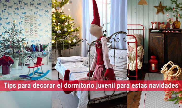 Tips para decorar el dormitorio juvenil para estas navidades