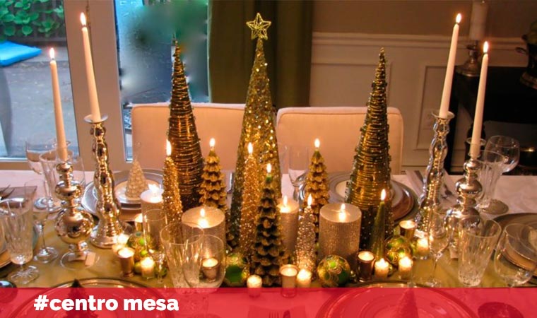 Ideas para decorar el salón - comedor estas navidades - centro de mesa
