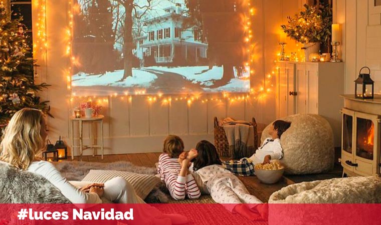 Ideas para decorar el salón - comedor estas navidades - luces Navidad