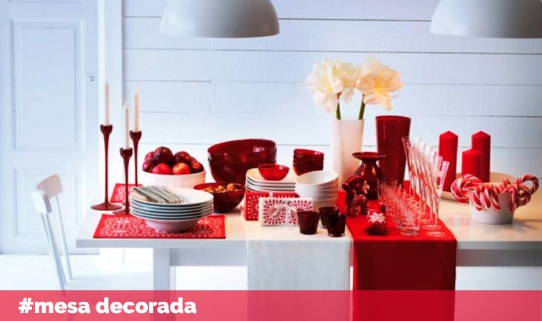 Ideas para decorar el salón - comedor estas navidades - mesa decorada