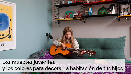 Los muebles juveniles y los colores para decorar la habitación de tus hijos