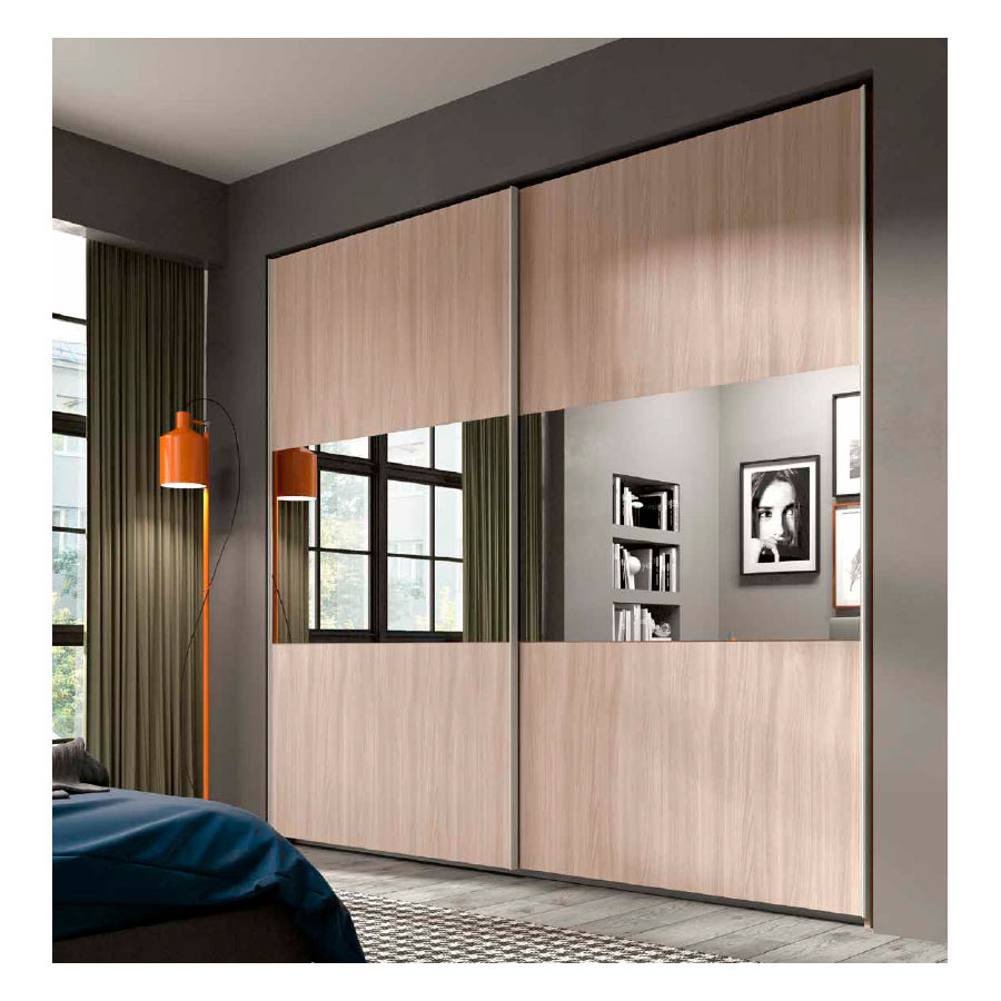 Armario Puertas Correderas RCM023 con Espejos centrales
