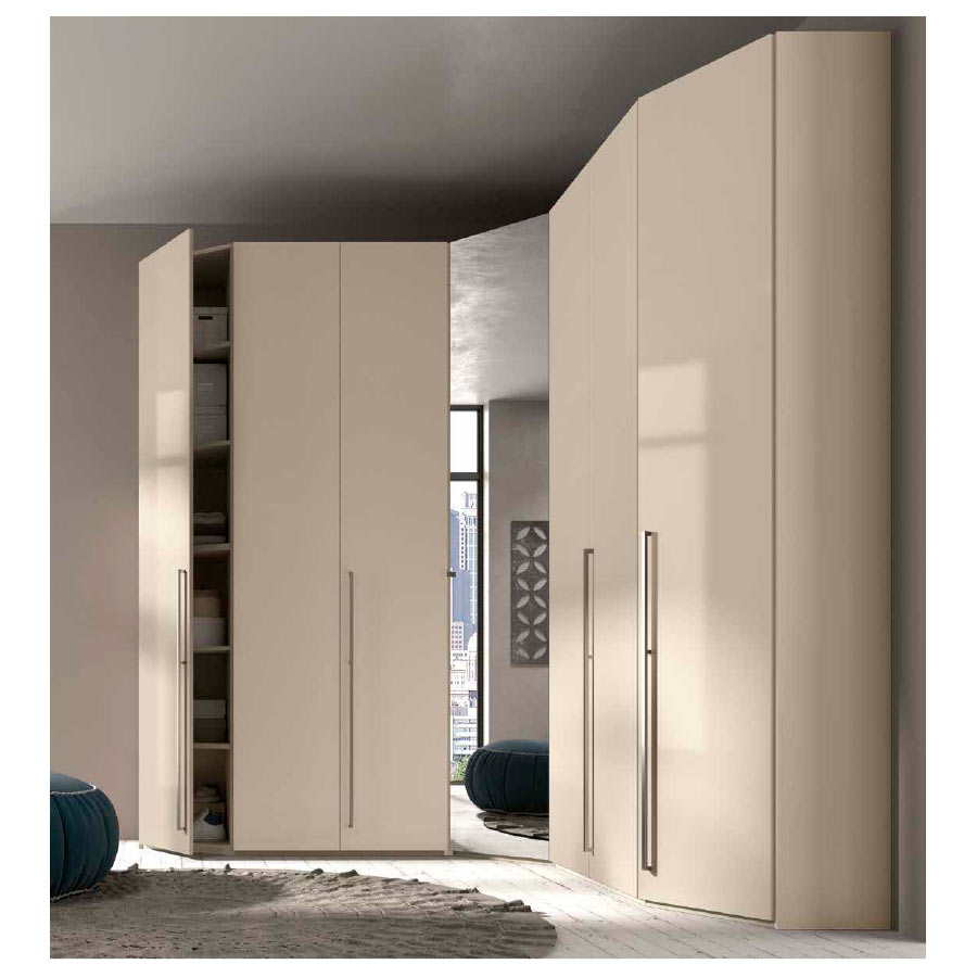 armario rinconero RCM204 de puertas batientes y con espejo