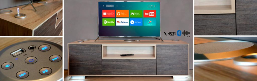 Mueble TV Sonido 2.1