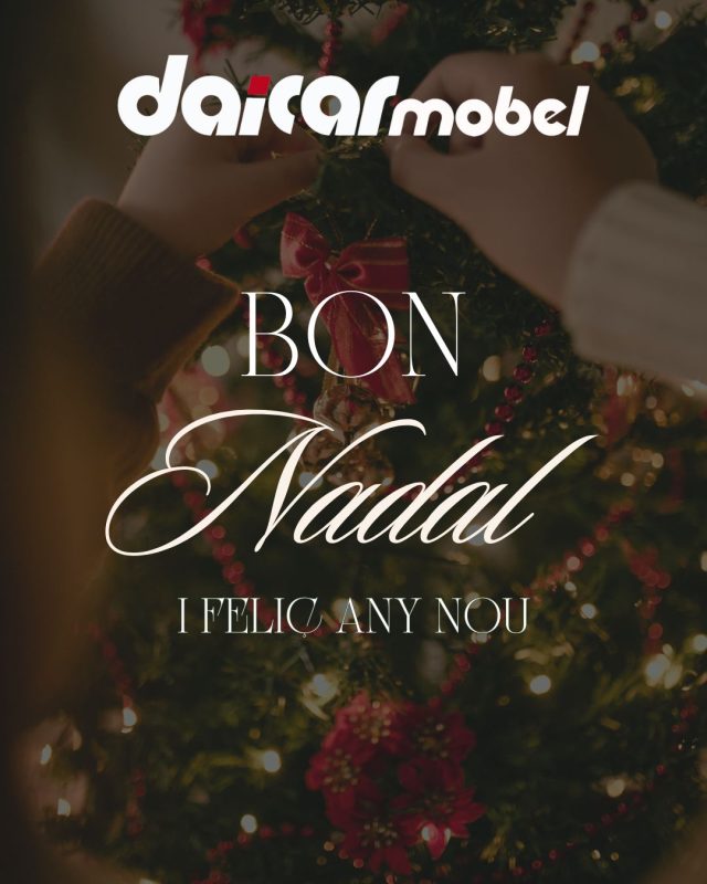Aquest Nadal, ompliu la vostra llar de moments especials, llum i calidesa.
Des de Daicar Mobel, us desitgem unes festes plenes d’harmonia i un Any Nou ple de nous projectes per compartir. ✨🎄

Troba’ns a:

📍 Bell-lloc d’Urgell
Camí de Torregrossa, s/n
(KAVE HOME Partner)
📞 973 56 03 00

📍 Lleida
Carrer Baró de Maials, 14
📞 973 22 19 42 

#navidad #lleida #daicarcontract #mobel #muebles #kavehome