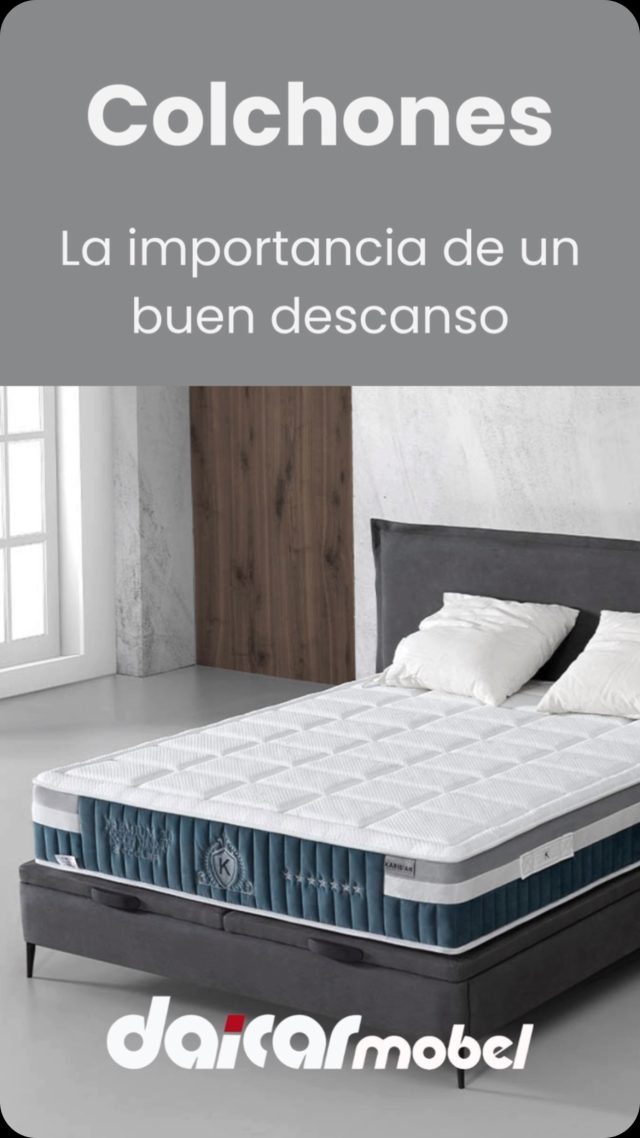 🛌✨ Descansa como te mereces con Daicar Mobel

Descubre nuestra selección de colchones de alta calidad:
✅ Viscoelásticos para máxima comodidad.
✅ Muelles ensacados para soporte y frescura.
✅ Hipoalergénicos y con firmezas para todos los gustos.

🌐 Visítanos y encuentra el colchón perfecto para ti.
¡Tu descanso es nuestra prioridad! 😴💤

Encuéntranos en:

Bell-lloc D’urgell : C/ de Torregrossa s/n (KAVE
HOME Partner)
Tel: 973 56 03 00

Lleida: rambla d’Aragó 25
Tel. 973 20 43 64

Lleida: Carrer Baró de Maials, 14
Tel: 973 22 19 42

#daicarmobel #daicar #colchones #descansar #karibian #lleida #dormirbien