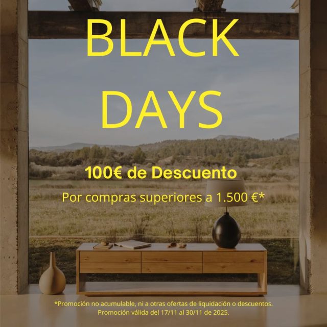 ¡Aprovecha nuestros BLACK DAYS! 🖤✨ Llévate 100€ de descuento en compras superiores a 1.500 €. Solo del 17/11 al 30/11.

Encuéntranos en:

Bell-lloc D’urgell : Camí/ de Torregrossa s/n
(KAVE HOME Partner)
Tel: 973 56 03 00

Lleida: Carrer Baró de Maials, 14
Tel: 973 22 19 42

 #daicarmobel #mobel #lleida #blackfriars #blackfriday #BlackFridays #muebles #decoradción
